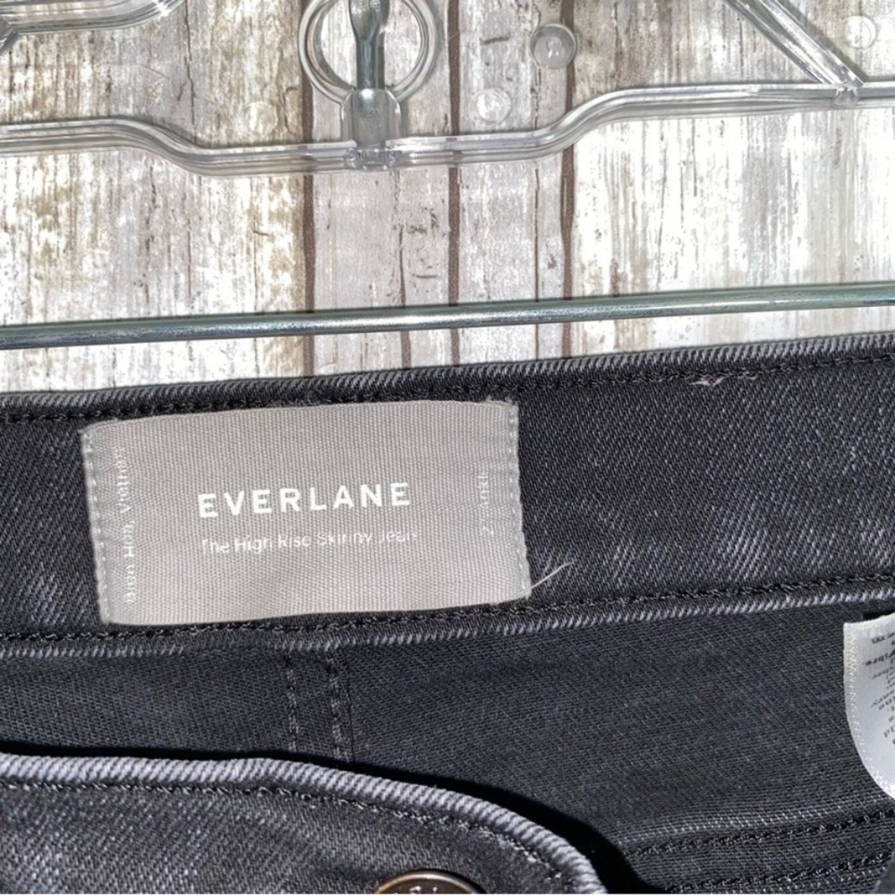 Everlane Black The High Rise Skinny Button Fly Jeans - Picture 4 of 6